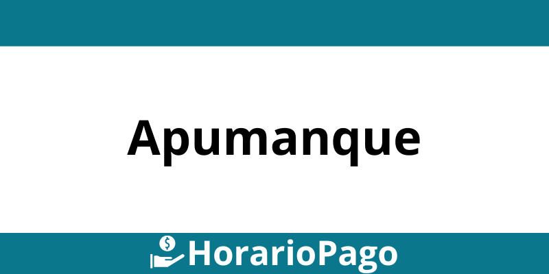 Horario y teléfono Servipag en Apumanque